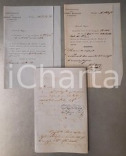 1870-74 SocietÃ  Musicale di MENAGGIO - Nascita e adunanze *Lotto 3 lettere
