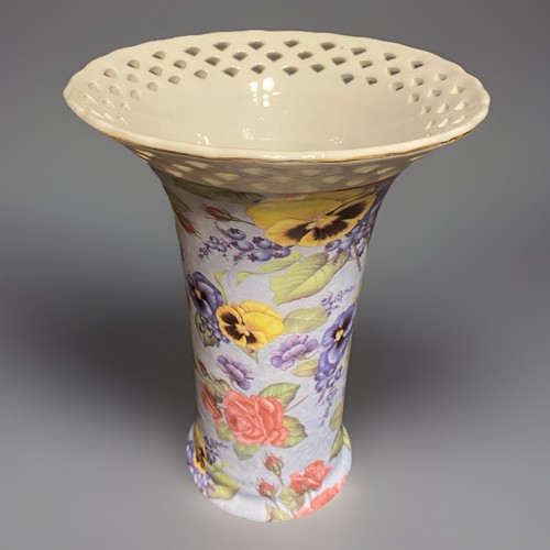 Vaso porcellana reticolato - , la