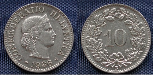Moneta coin monnaie helvetia - coin,