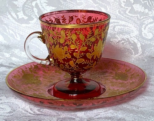 Antica tazza piattino - e,