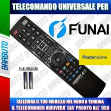 TELECOMANDO UNIVERSALE FUNAI, CLICCA SUL TUO MODELLO E LO RICEVERAI GIA PRONTO