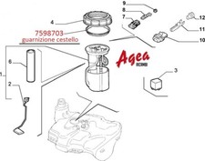 7598703 GUARNIZIONE CESTELLO POMPA BENZINA  - ALFA ROMEO  -LANCIA DELTA DEDRA