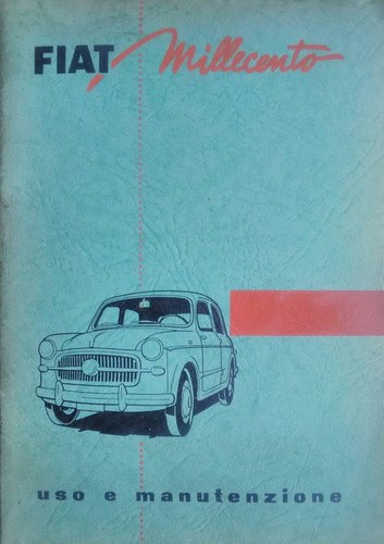 Fiat 1100 manuale uso - , e