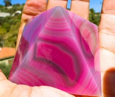AGATA PIRAMIDE ROSA FUCSIA