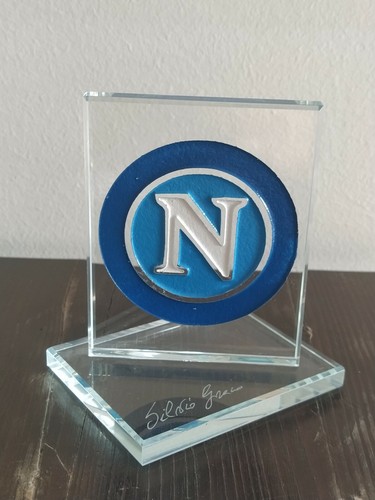 Trofeo vetro con logo - logo, della