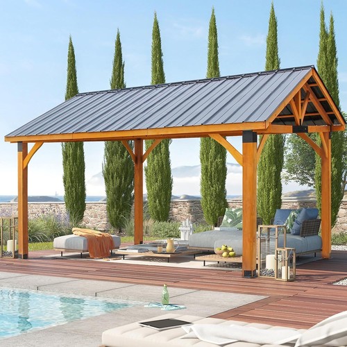 12ft outdoor wood gazebo - 14,
