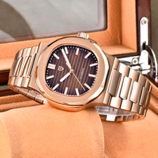 Orologio Uomo Automatico 44MM PAGANI DESIGN 100M Impermeabile Subacqueo Inox NUOVO