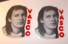 LOTTO DUE ADESIVI UGUALI VASCO ROSSI