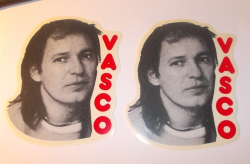 Lotto due adesivi uguali vasco - adesivi,