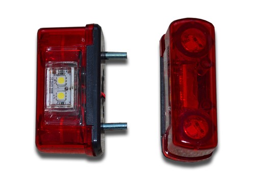 Pezzi led rosso targa - rosso,