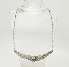 Collana Goth Biker Con Teschio