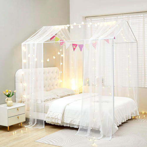 Casa letto tettoia tende - letto,