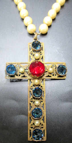Collana con croce roger - con,