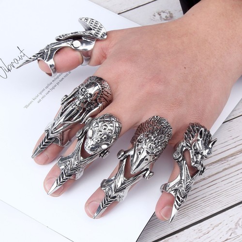 10pz anello uomo drago - 10pz,