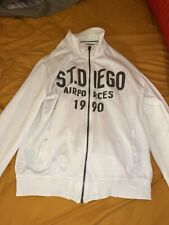 Felpa St.Diego in 100% cotono, bianca, L