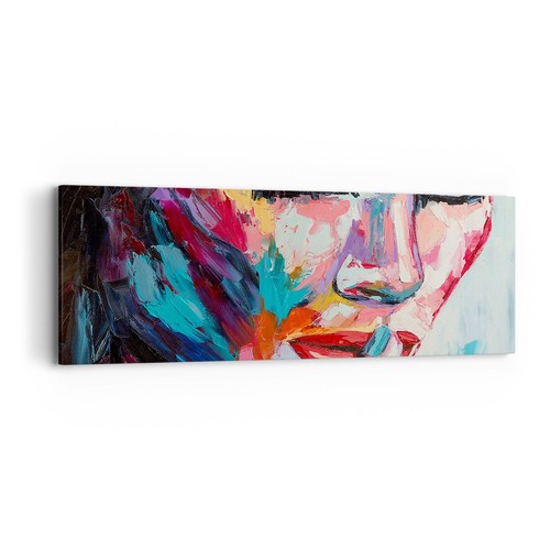 Quadro tela 90x30cm ragazza - su,
