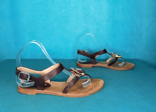 Sandales céline cuir marron - cÉline,