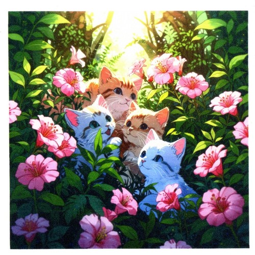 Serviettes papier chat - papier,