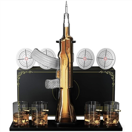 Set decanter whisky ak47 - decanter,