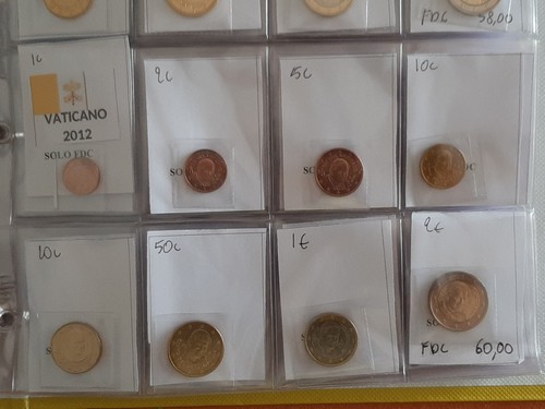 Monete euro vaticano 2012 - monete,