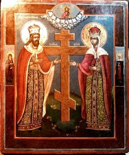 Antica icona russa "San