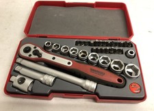 TENGTOOLS UNITÀ 3/8”, SET PRESA 34 PEZZI COME NUOVO USO LEGGERO IN CUSTODIA SOLIDA A SCATTO