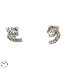 Orecchini oro bianco 18 kt 750 zirconi -138/ST-