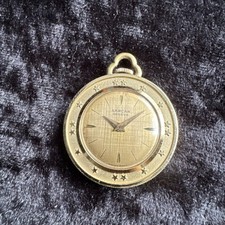 orologio vintage placcato oro sarcar moneta pendente carica manuale ricambi riparazione