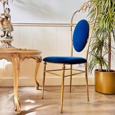 Sedia accento ottone italiano