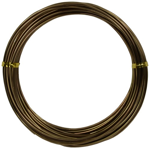Filo alluminio tondo marrone