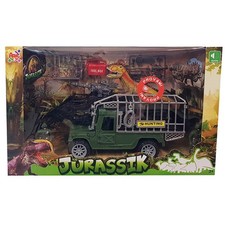 SET AUTOMEZZO JUNGLA DINOSAURO
