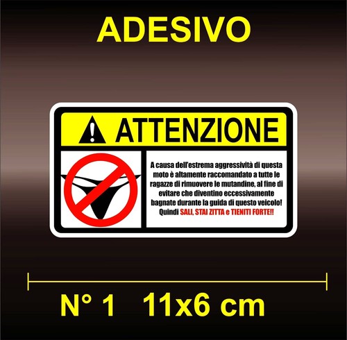 Adesivi sticker attenzione - adesivi,