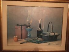 quadro olio su tela, natura morta  Proferio Grossi 1973, ottimo stato