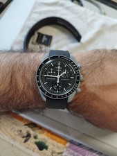 CINTURINO GOMMA RUBBER STRAP SWATCH MOONSWATCH OMEGA 20MM NERO