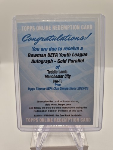 Topps chrome uefa teddie - 25-26,