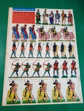 Soldatini di carta da ritagliare - Guerra dei 100 anni - Corriere dei Piccoli -Q