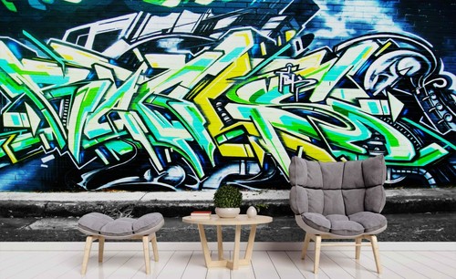 Carta parati graffiti - carta, da
