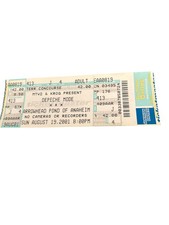 UNUSED DEPECHE MODE TICKET 