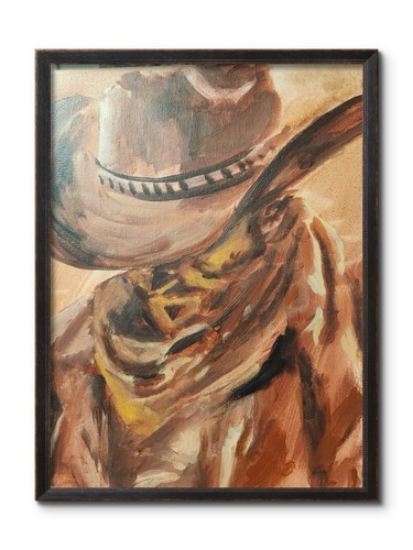 Arte parete astratta cowboy - arte,