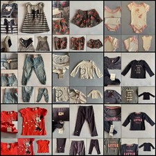 LOTTO SET 9 PEZZI ABBIGLIAMENTO BAMBINA 18 MESI AUTUNNO INVERNO VARIE MARCHE