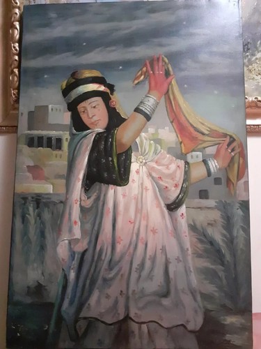 Quadro donna araba dipinto - donna,