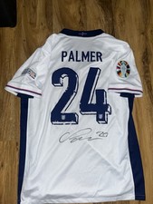 Maglia Cole Palmer Home Inghilterra firmata a mano con Coa incluso 