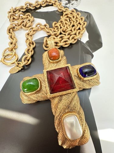 Collana vintage chanel gripoix - chanel,