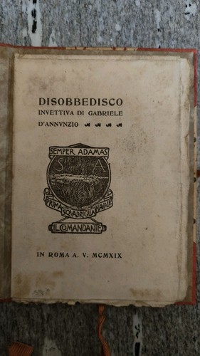 Disobbedisco invettiva - , di