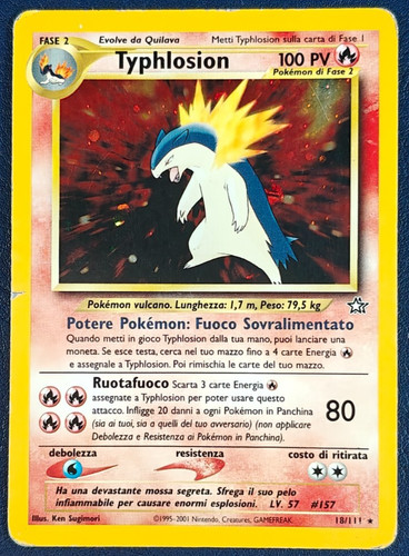 Pokemon typhlosion holo neo - holo,