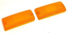 PLASTICHE PER FANALI ANTERIORI FIAT OM 691 - 180 NC DX-SX ARANCIO VERALUX ITALY 