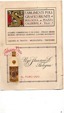 BOLOGNA ,PUBBLICITA' zabaione Vita ,stabilimenti poligrafici ,mattonelle Vignoni