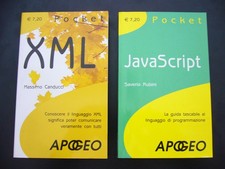 2 libri JAVASCRIPT E XML come