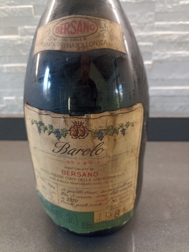 Vintage bottle bersano - vintage,