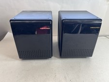 Cassa portaoggetti vintage Memorex/Molenco CD scrivania torre con porta 10 CD impilabili